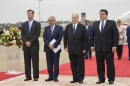 The Aga Khan arrived Sunday in Sugar Land to begin his 10-day Diamond Jubilee visit to the United States.